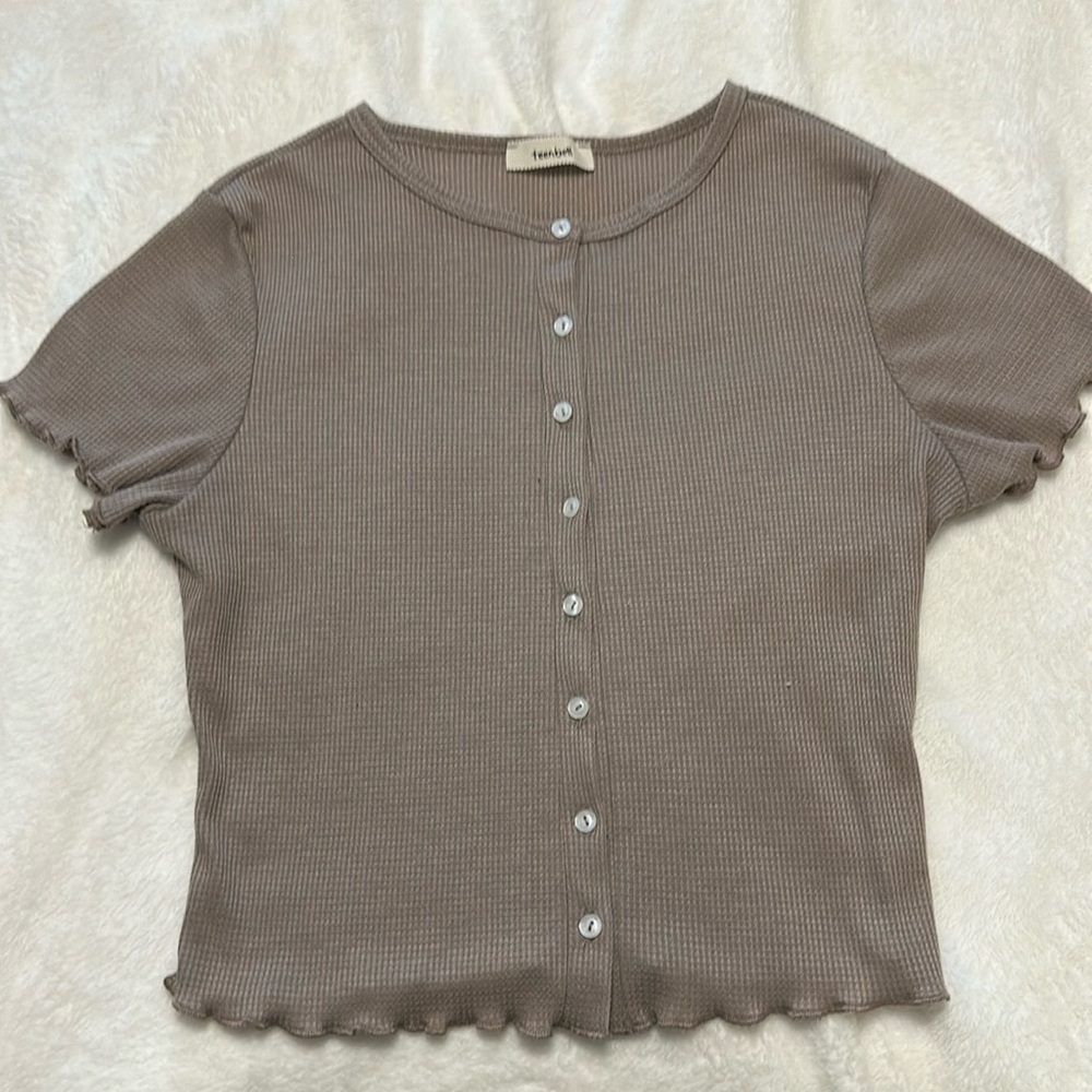 Teenbell Short Sleeve Button-Up